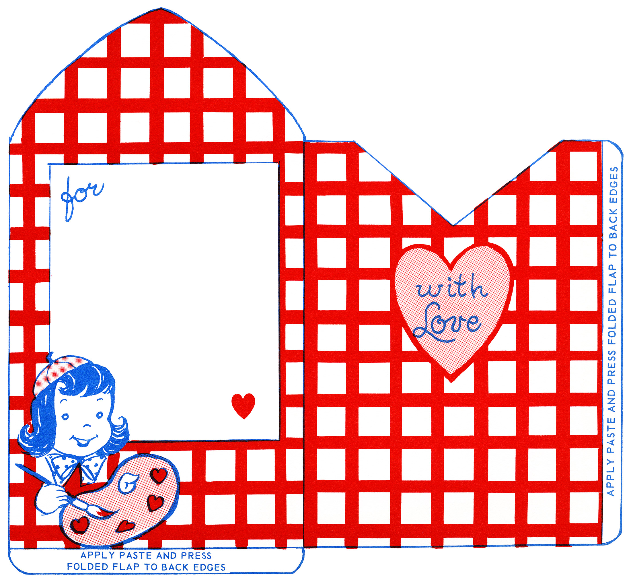 retro valentine envelopes - the old design shop
